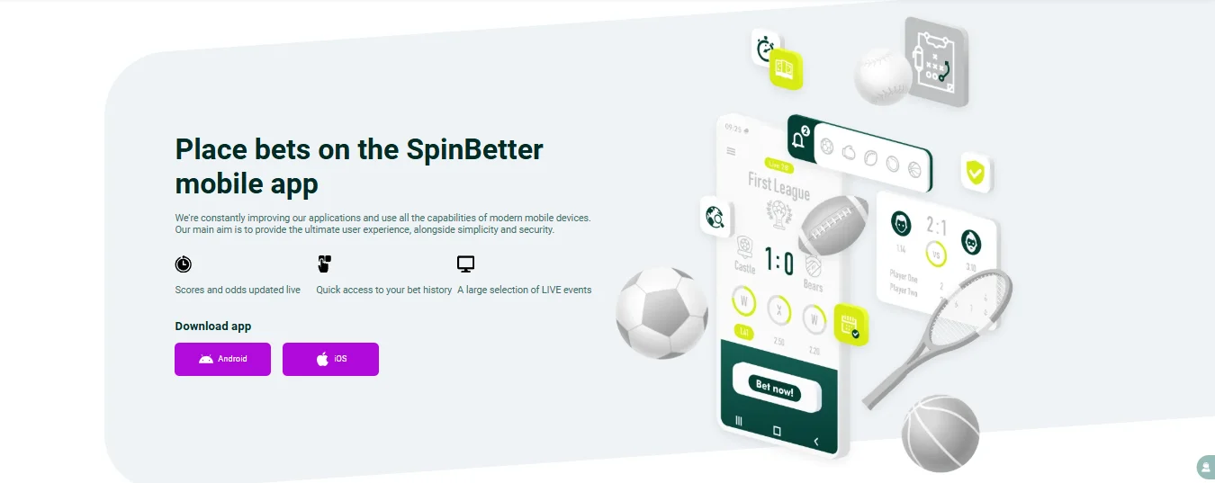 SpinBetter app